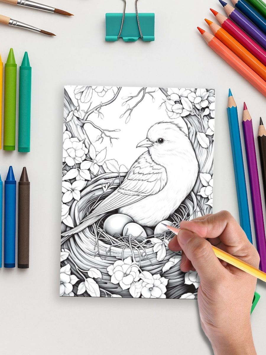 Springtime Wonders – 50 Joyful Coloring Pages - Image 4